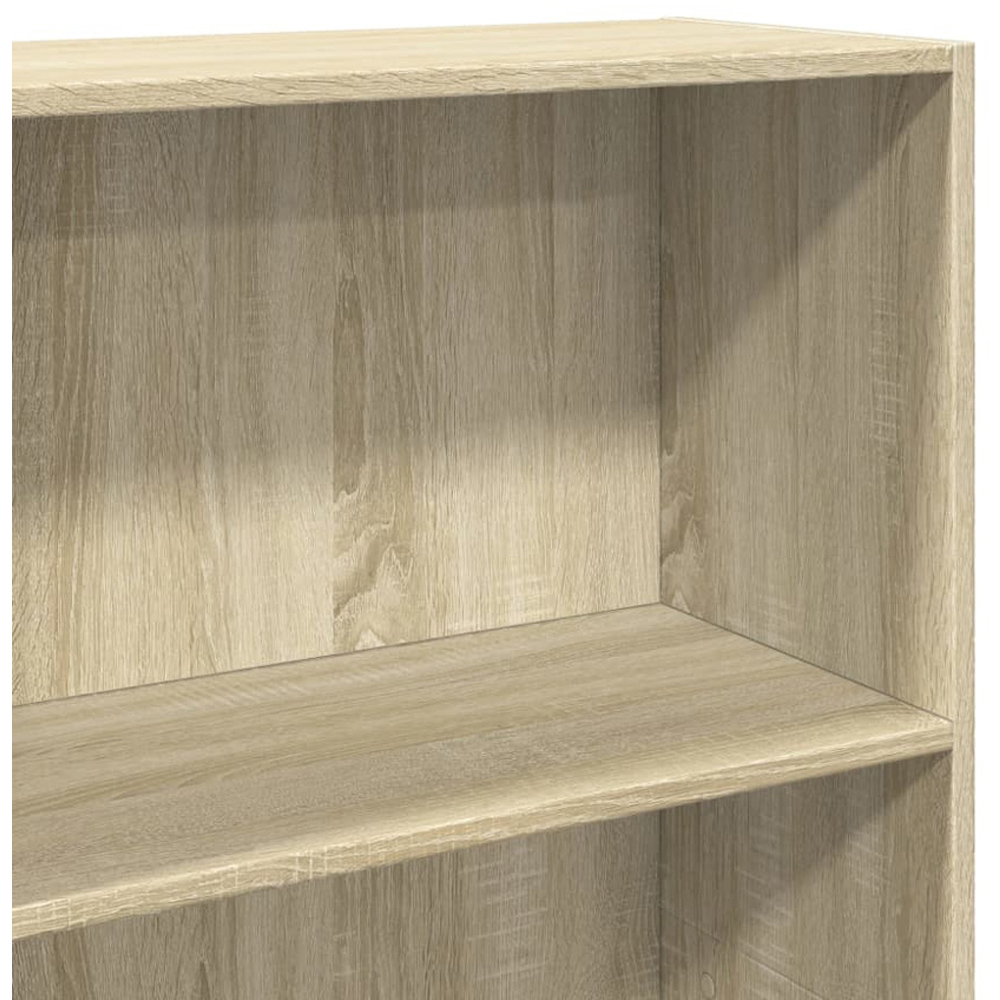 vidaXL 4 Shelf Sonoma Oak Bookcase Image 6