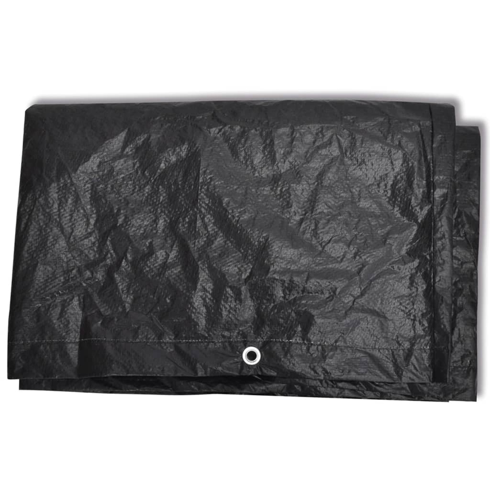 Walplus Black Polyethylene Garden Furniture Cover 122 x 112 x 98cm Image 2