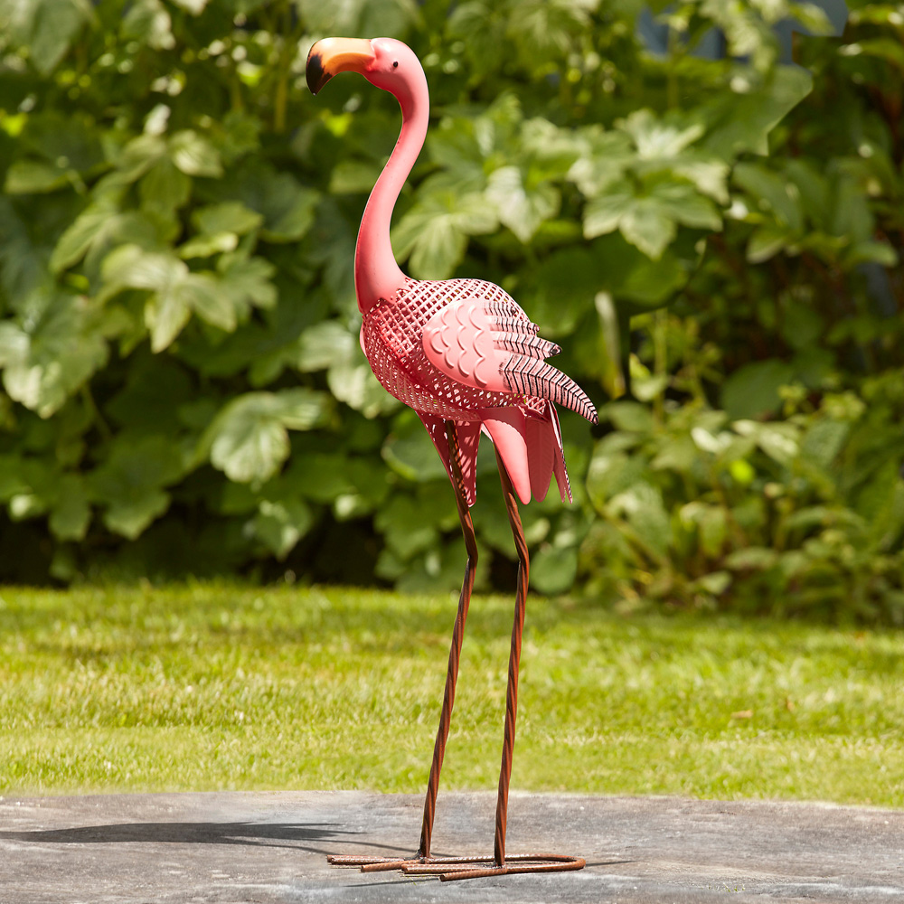 Garden Gear Flamingo Metal Ornament Image 2