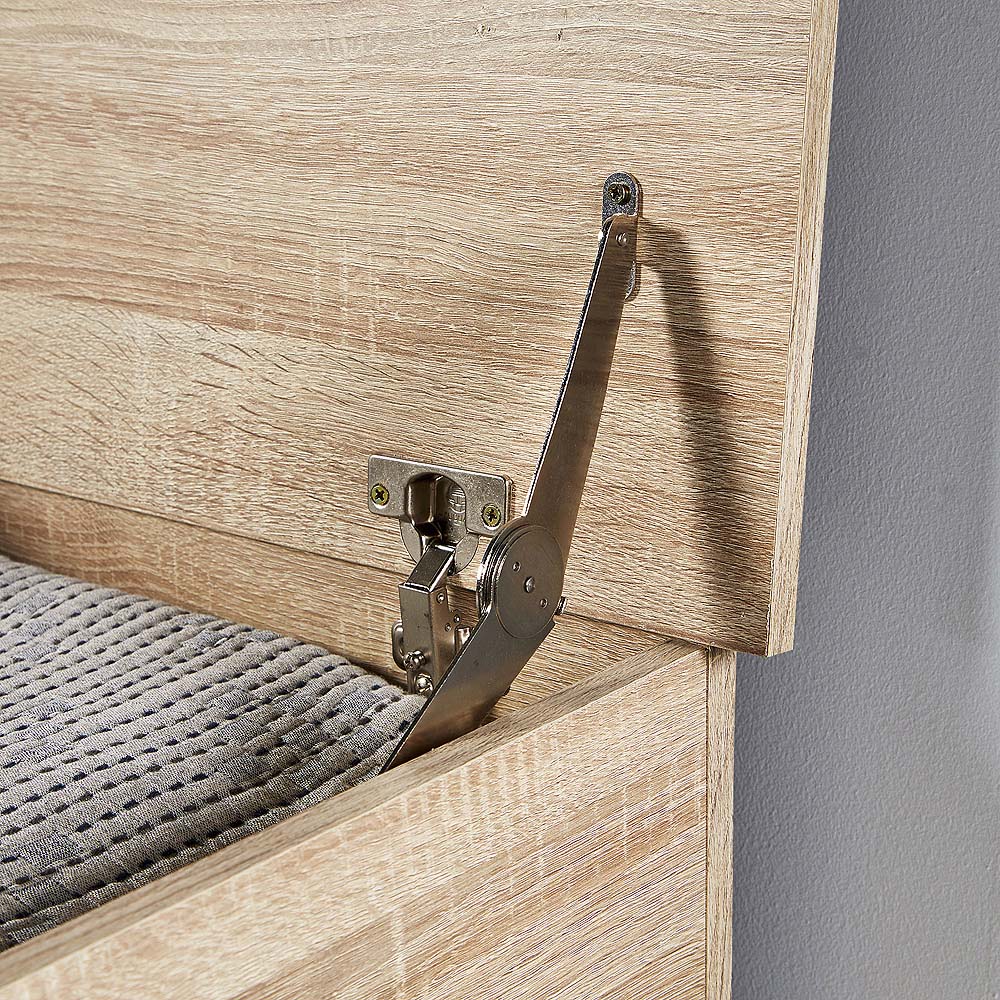Home Source Malmo Sonoma Oak Effect Storage Ottoman Chest Image 4