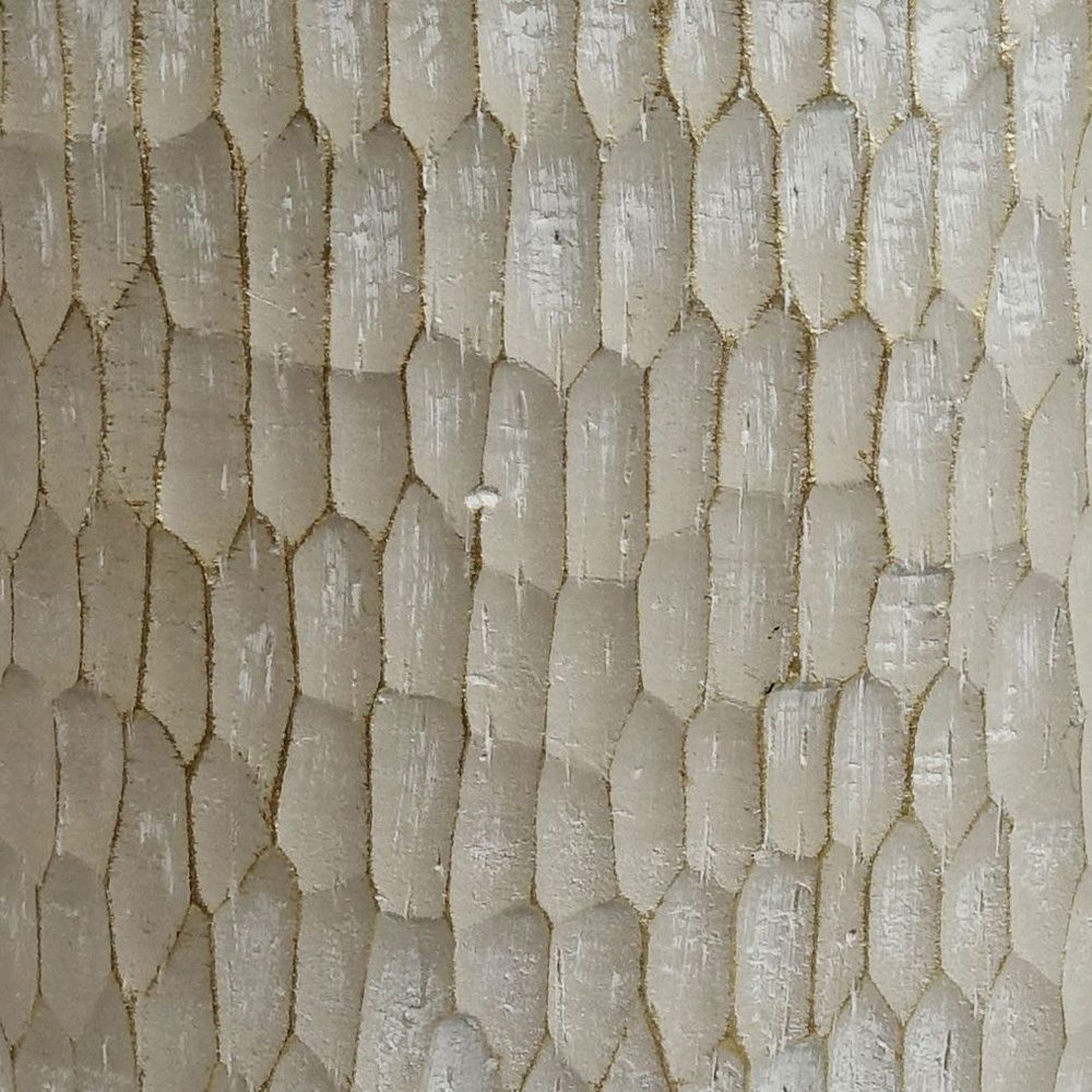 Leaf Brushed Gold Stone Effect Composite Planter 32 x 29cm Image 3