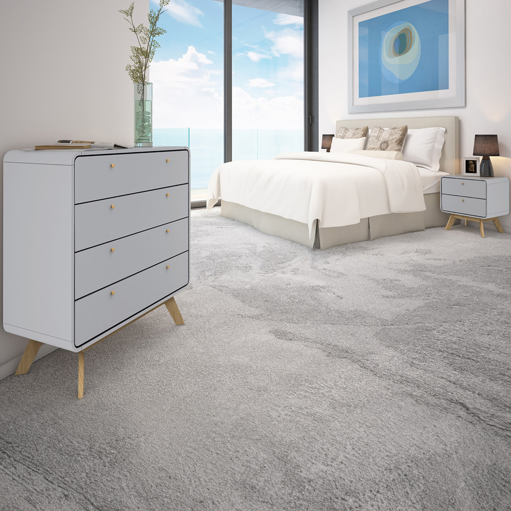 Loft24 Cassie 2 Drawer Grey Nightstand Image 6