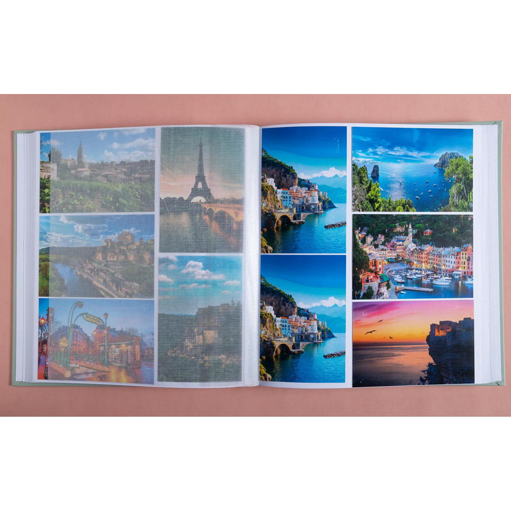 Exacompta AutentiK Sage Green Photo Album 60 Sheets 300 Photos Image 2