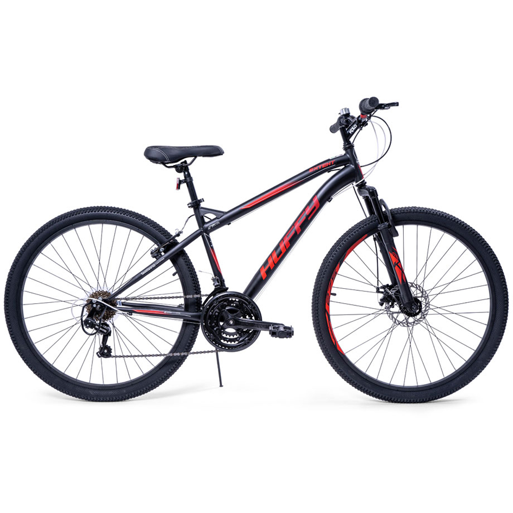Huffy Extent 18 Speed 27.5 inch Matte Black Hardtail Mountain Bike Image 3