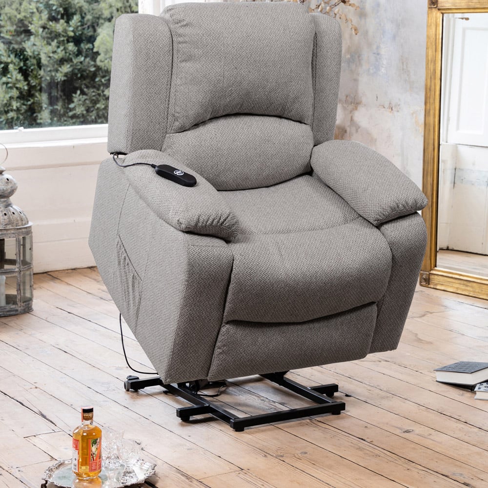 Artemis Home Marldon Light Grey Massage and Heat Electric Recliner Chair Image 5