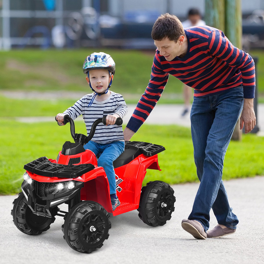 Costway Kids Red All Terrain Electric Quad Bike with MP3 Image 2