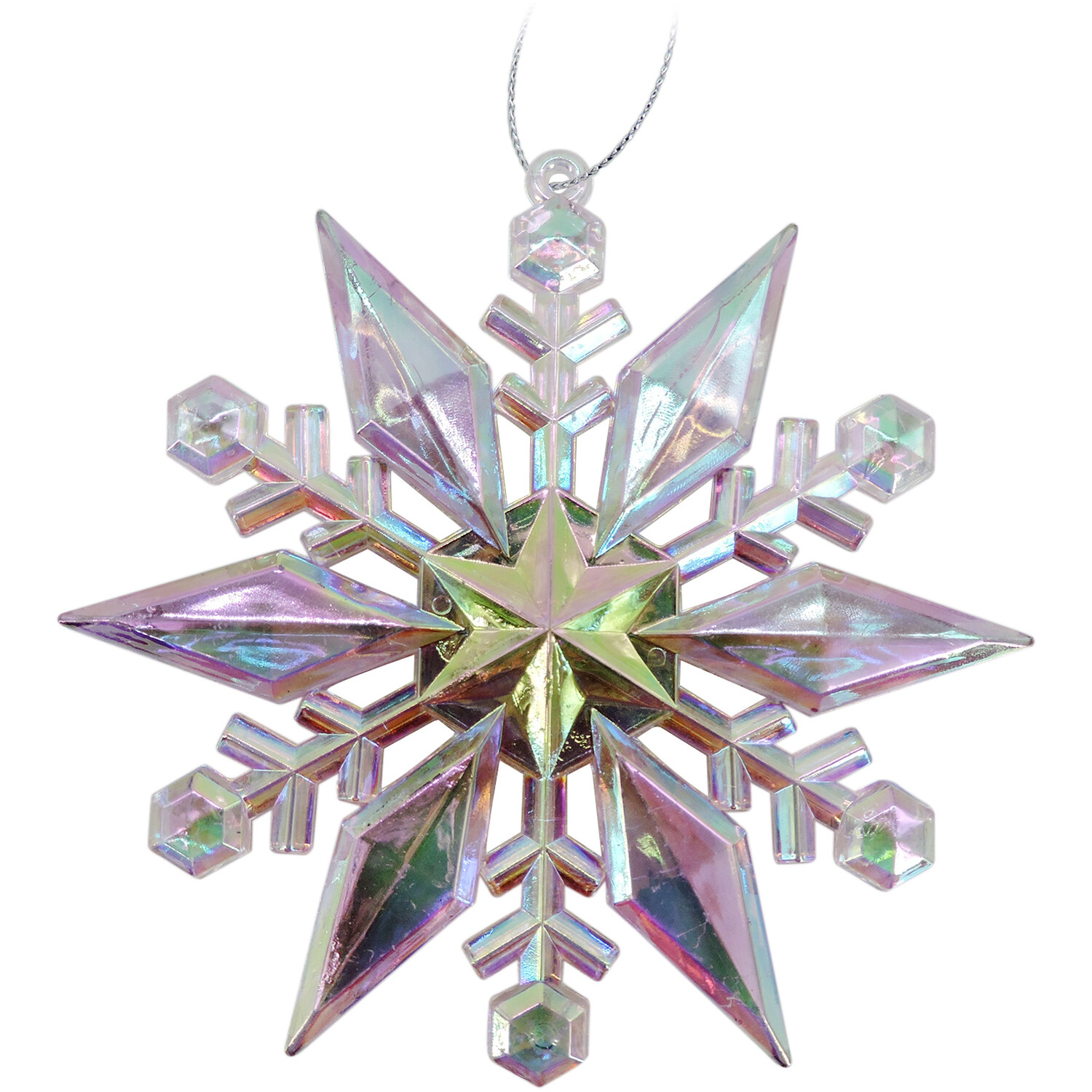 Sugar Wonderland Iridescent Snowflake Bauble Image