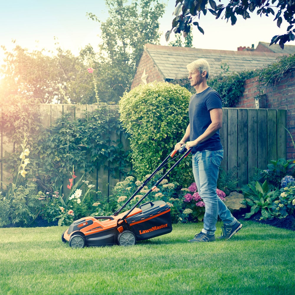 LawnMaster MX 24V 34cm Cordless Lawnmower with Battery Image 7
