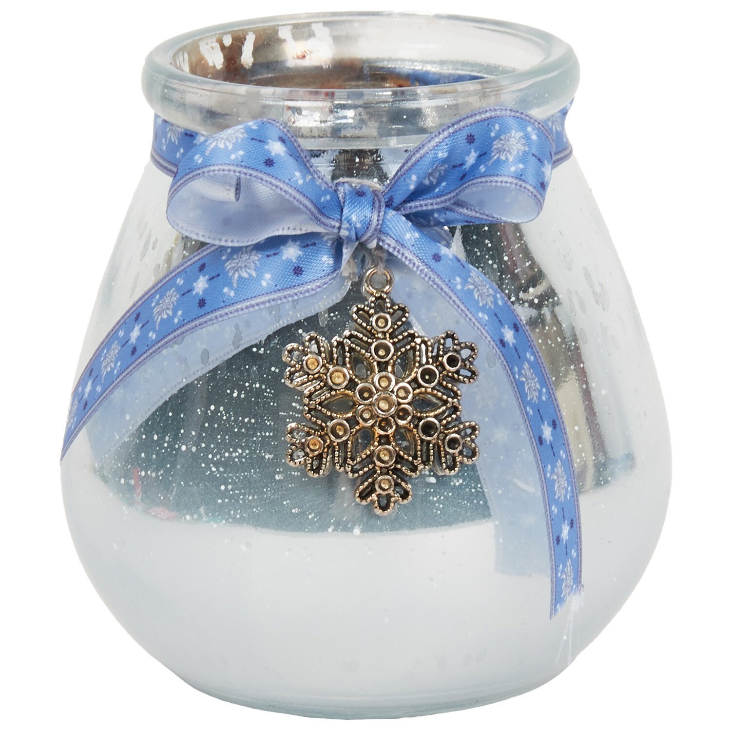 Snowflake Candle Holder Ice Blue - Icy Blue Image 1