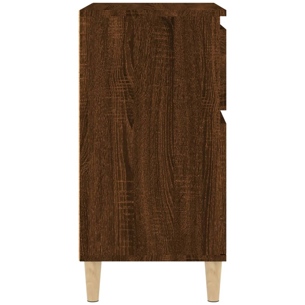 vidaXL 2 Door 2 Drawer Brown Oak Sideboard Image 7
