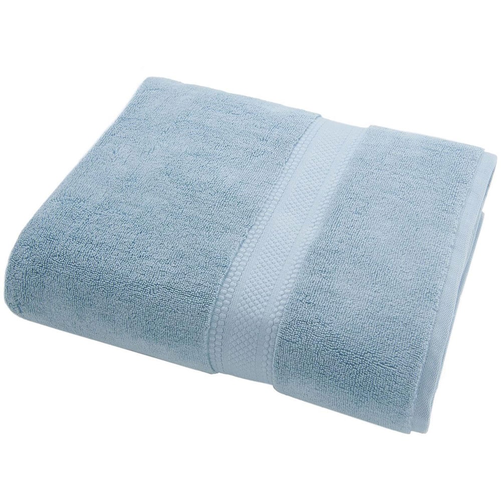 Divante Deluxe Cotton Glacier Grey Bath Sheet Image
