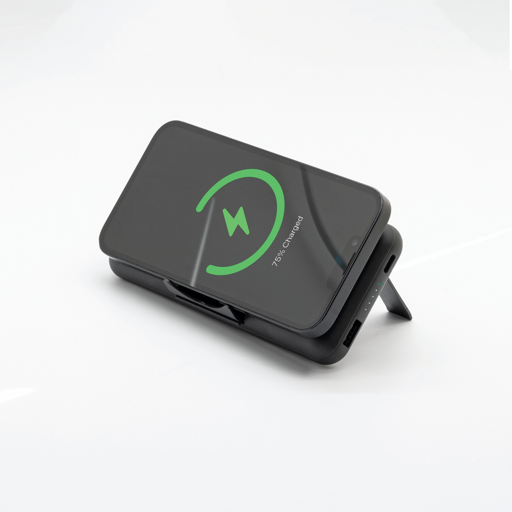 Nebo 10K Portable Wireless Power Bank with Kickstand and Phone Holder 10000mAh Image 2