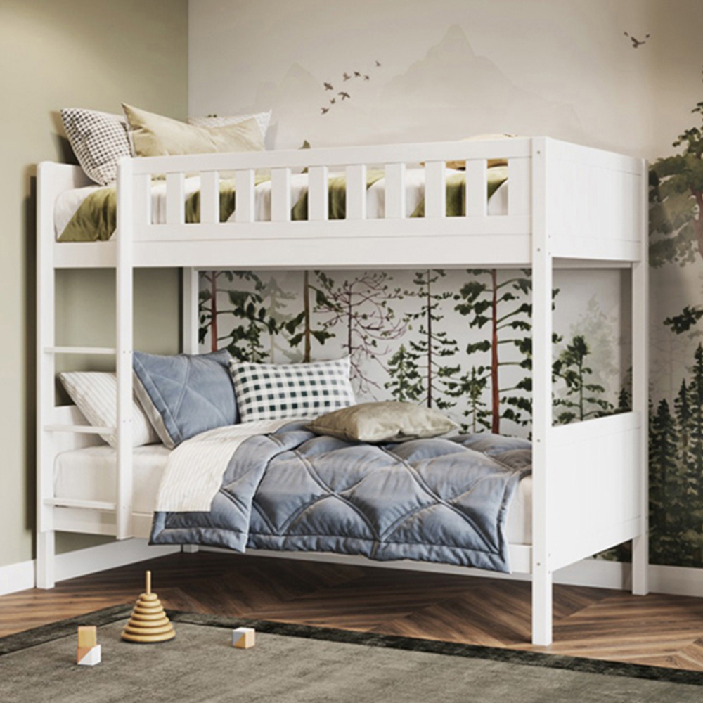 Flair Bea White Wooden Bunk Bed Image 1