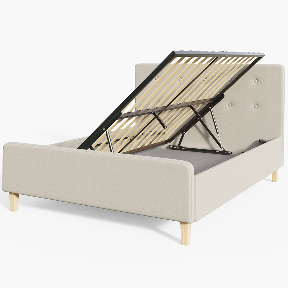 GFW Ashbourne King Size Natural Ottoman Bed Image 3