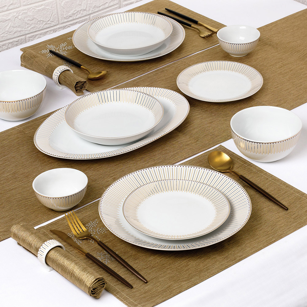Waterside Gold Radiance 50 Piece Dinner Set Image 2
