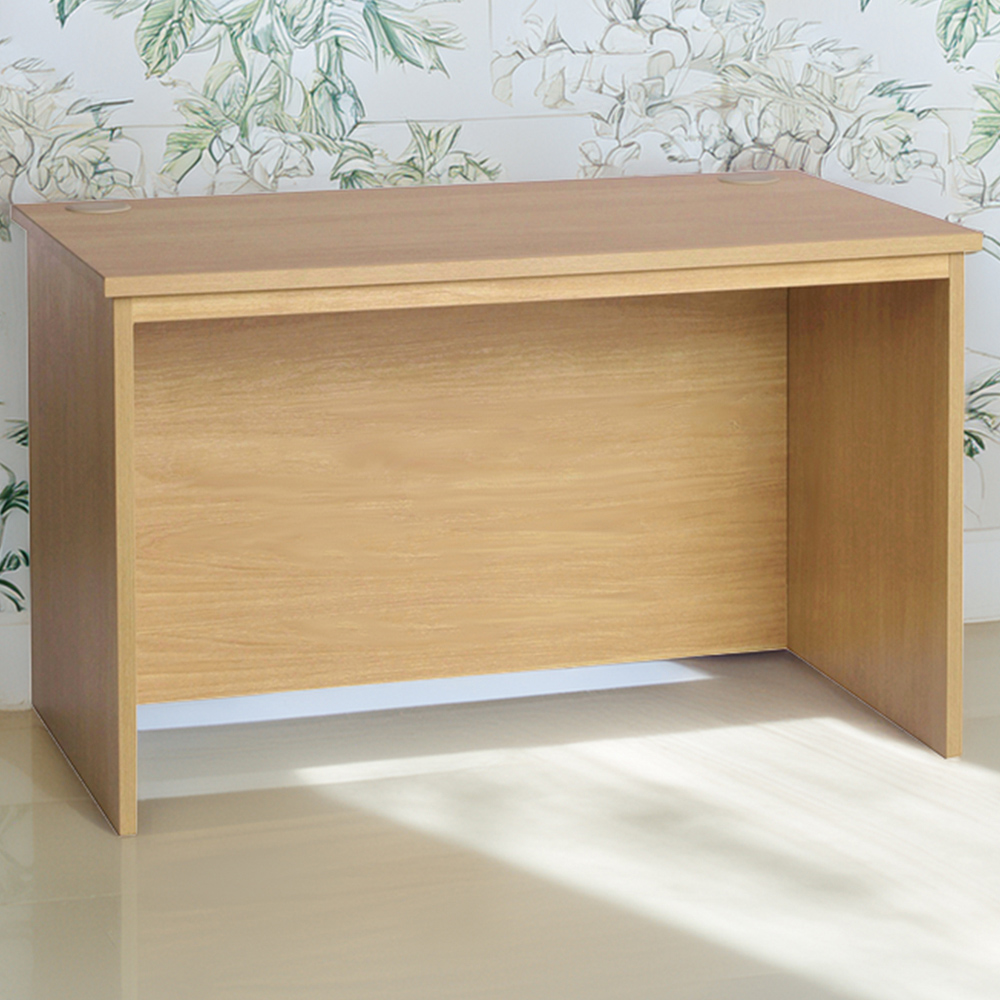 R White Cabinets Large Home Office Desk Brown Image 1