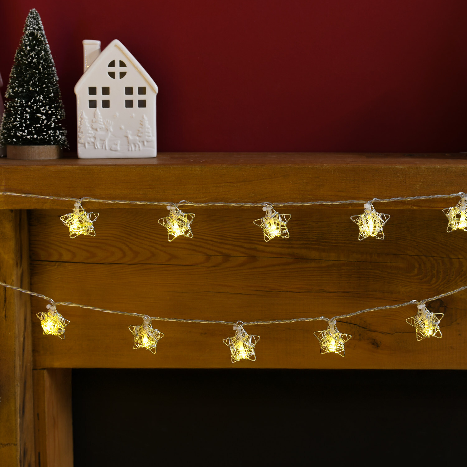 100 LED Star String Light White Image 2