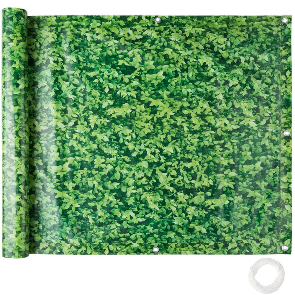 tectake Greenery Balcony and Garden Privacy Screen 90cm Image 2