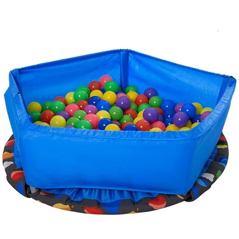 smarTrike Blue Kids 3 in 1 36 inch Trampoline Image 5