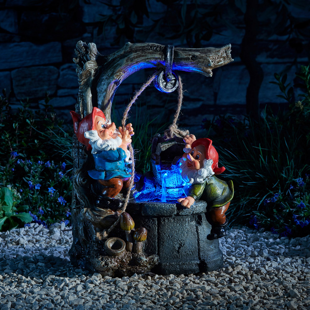 Garden Gear Serenity Gnome Wishing Well Water Feature Image 4