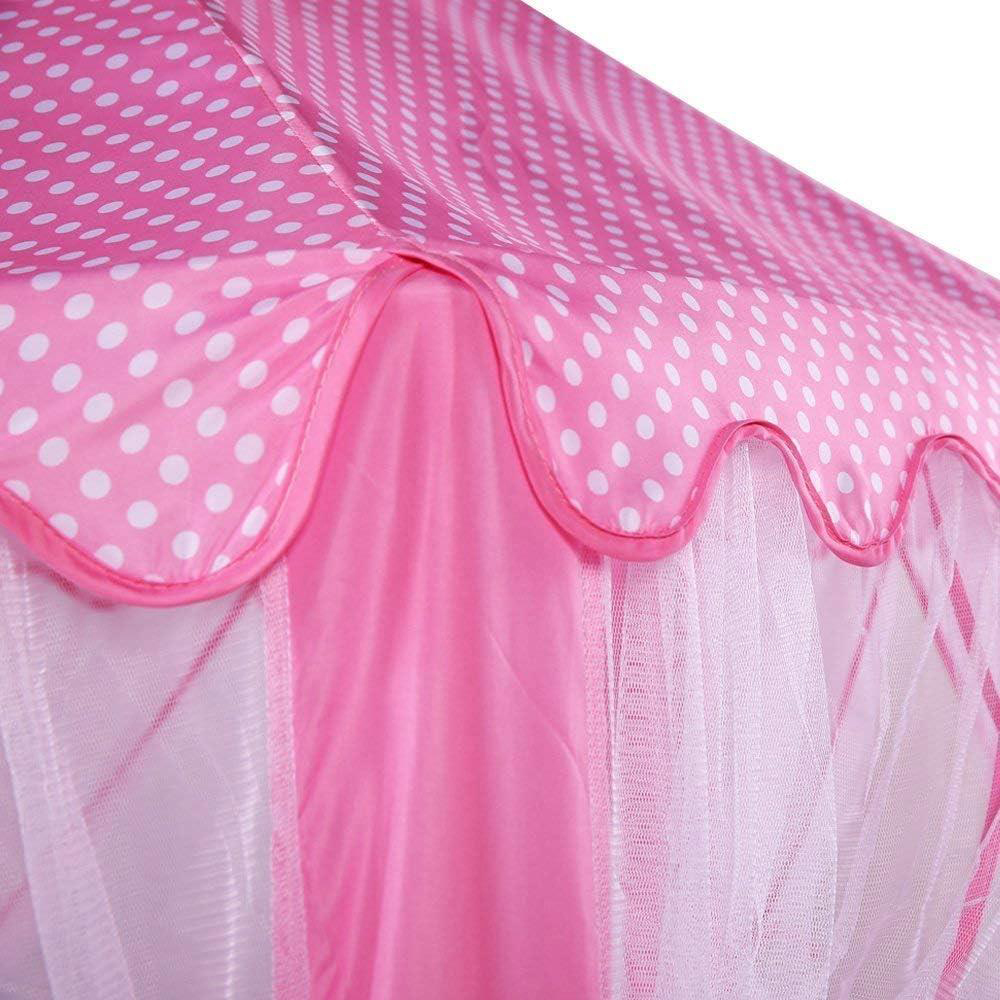 Dyzi Kids Pink Fairy Princess Hexagon Playhouse Tent with LED Image 3