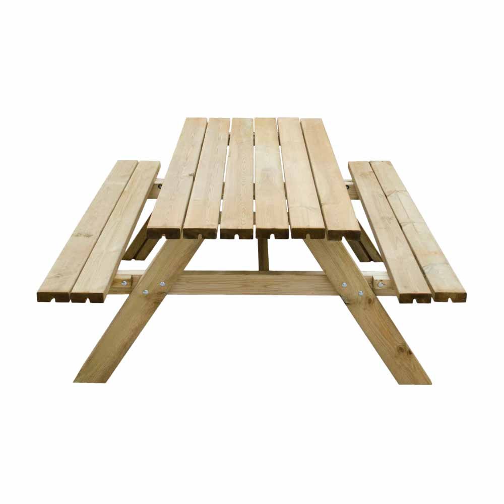 Forest Large Rectangular Picnic Table Image 3
