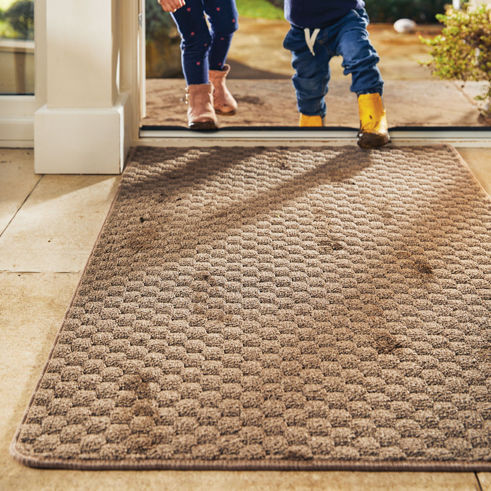 My Mat Mink Sculptured Honeycomb Washable Rug 200 x 290cm Image 6