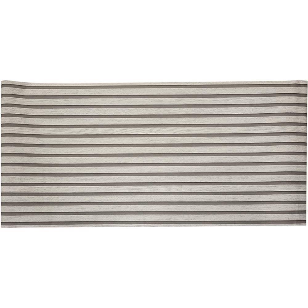 Living and Home Wood Grain Stripe Beige Rectangle PVC Self Adhesive Wall Sticker 10 Pack Image 3