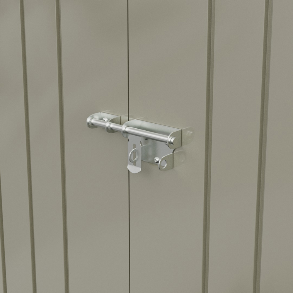Living and Home 8 x 4ft Grey Pent Garden Storage Shed Image 6