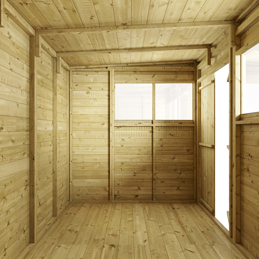 StoreMore 4 x 6ft Double Door Tongue and Groove Pent Shed Image 3