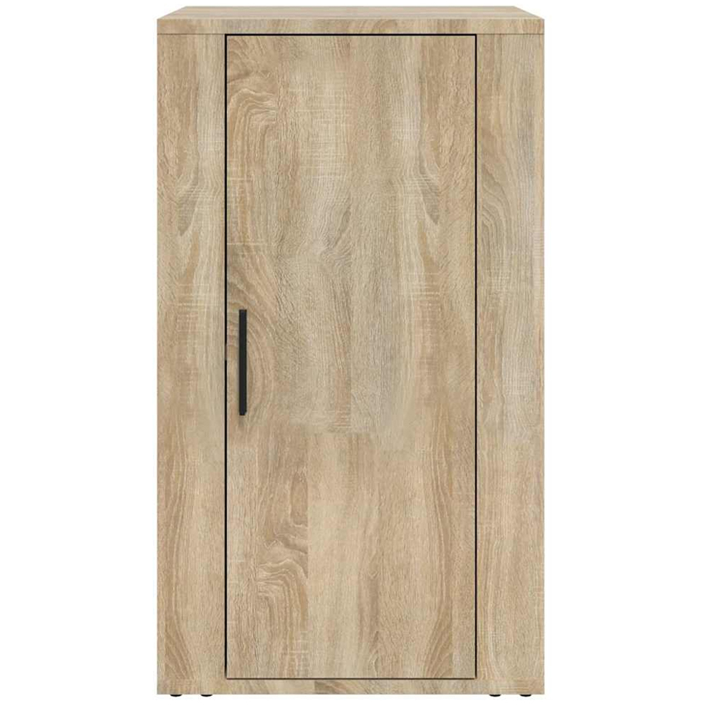 vidaXL Single Door Sonoma Oak Wooden Sideboard Image 3