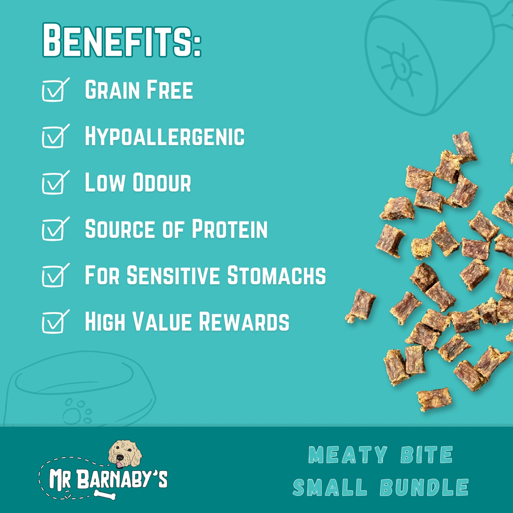 Mr Barnaby's Meaty Bite Small Dog Treats Bundle 3 Pack Image 4