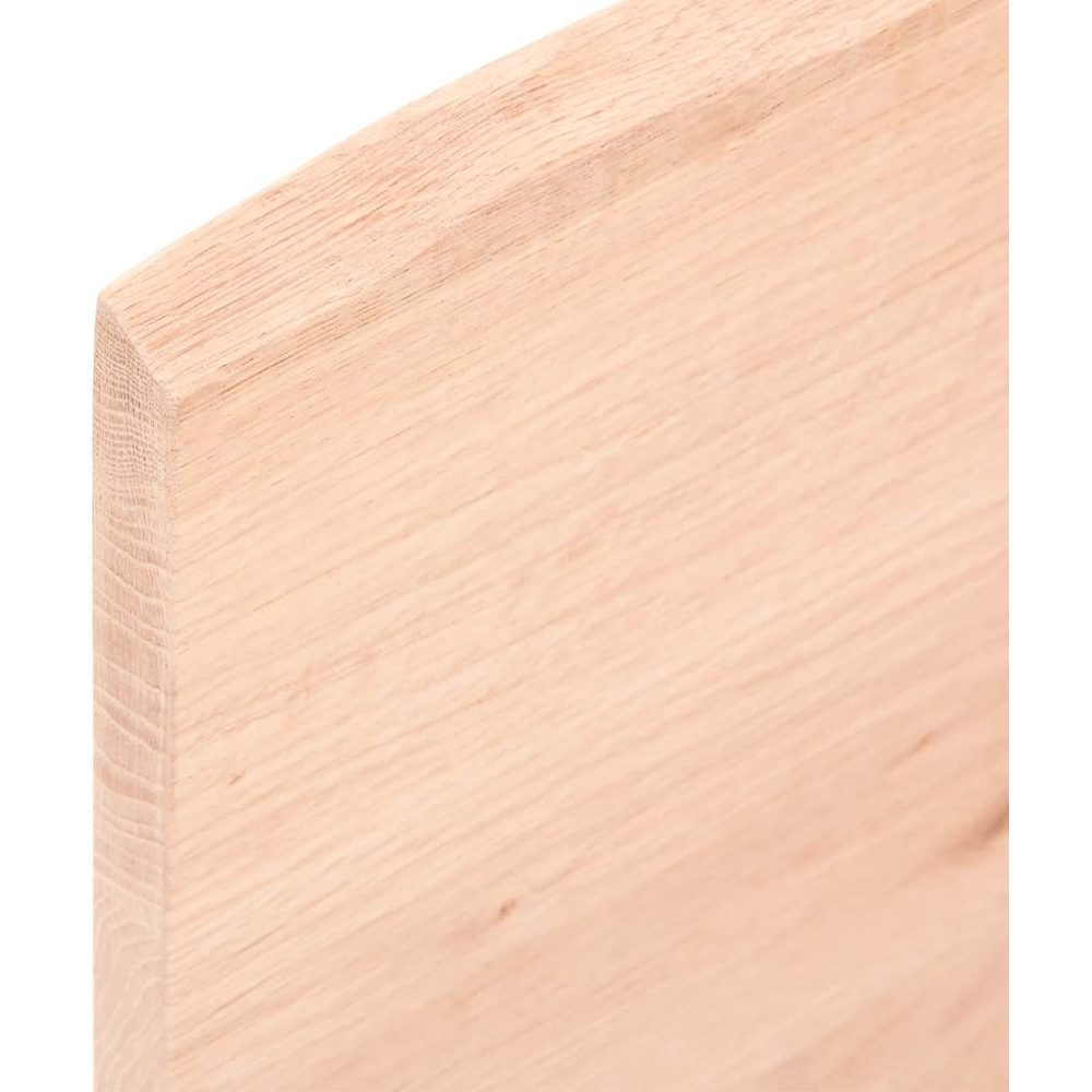 vidaXL 40 x 40 x 2cm Untreated Solid Wood Oak Wall Shelf Image 4