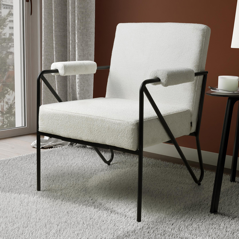 Oslo Speckled Natural Armchair Image 1