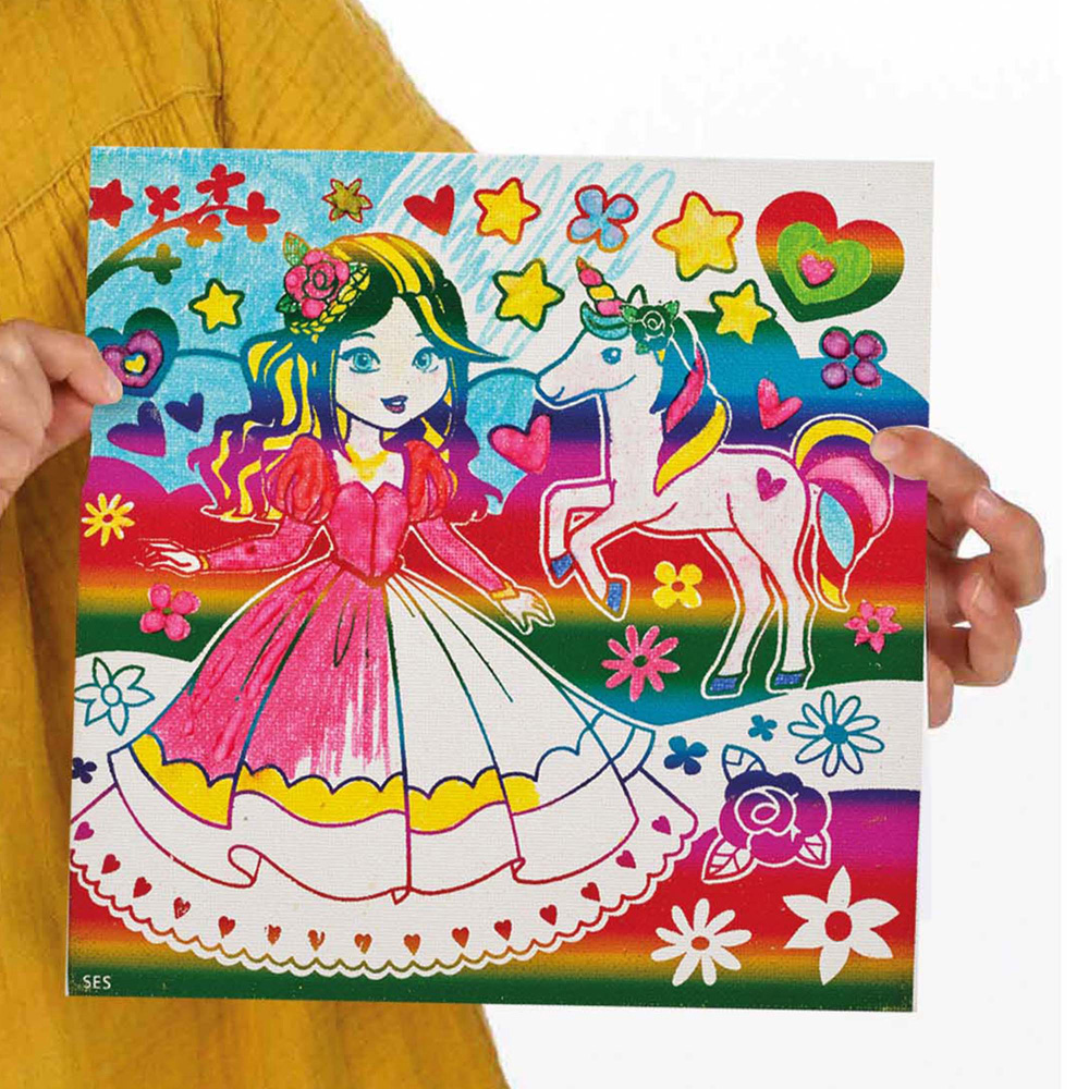 SES Creative Metallic Colouring Canvas Set Image 5