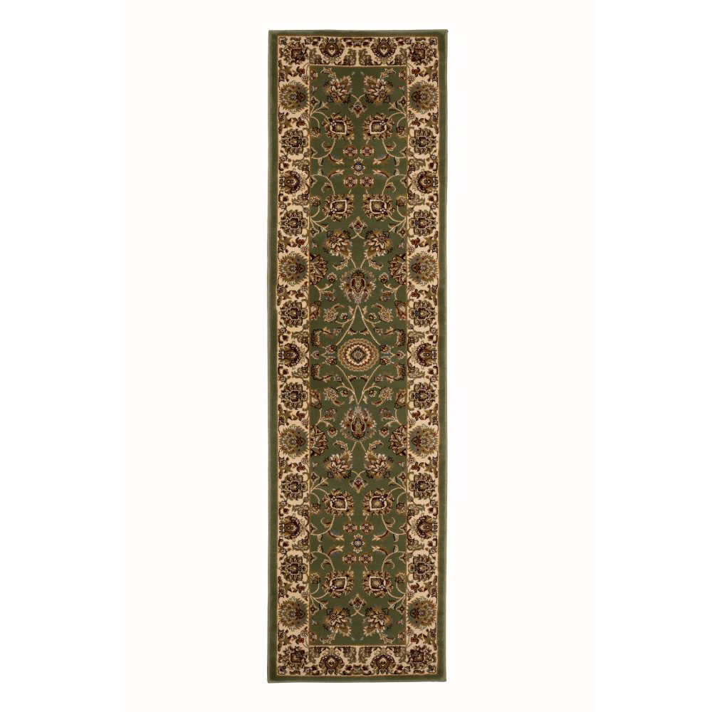 Homemaker Kellan Traditional Green Runner 60 x 235cm Image 2