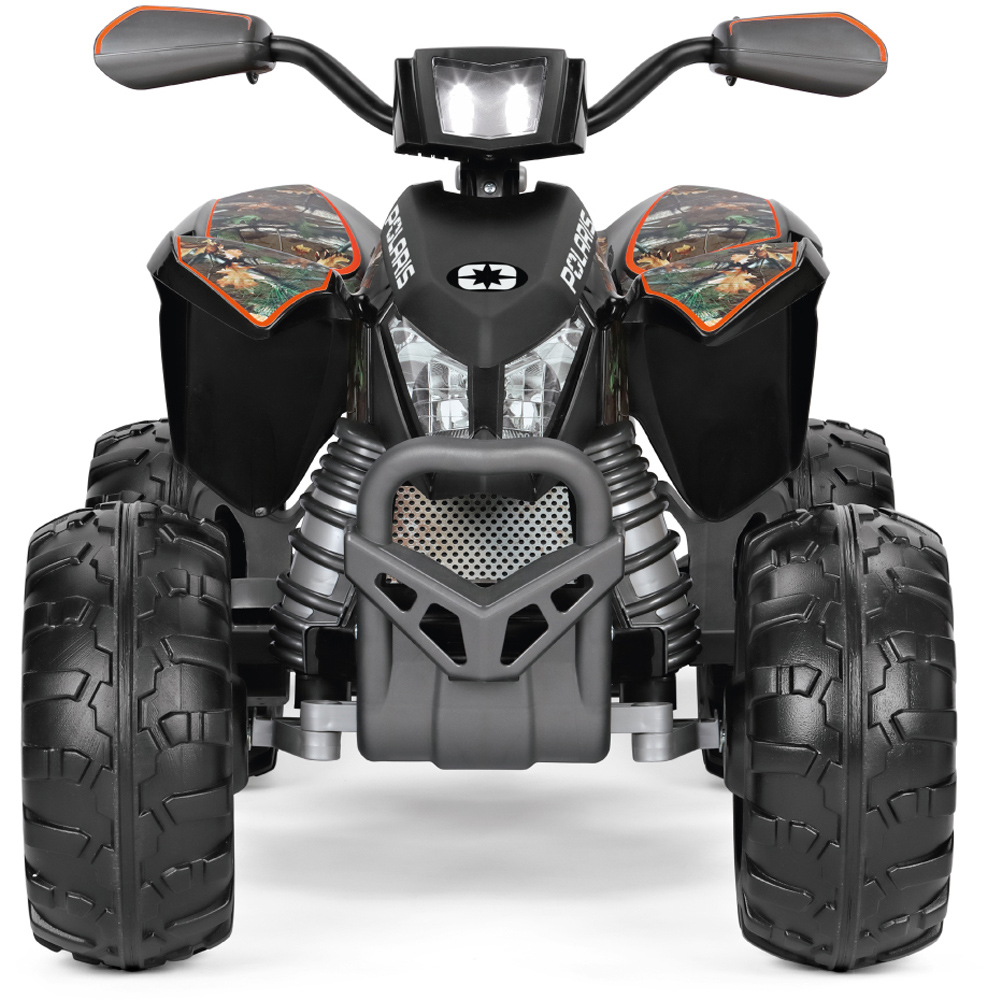 PEG Polaris Outlaw Kids Electric Ride-On Quad Bike with Lights and Sounds Camo 12V Image 3