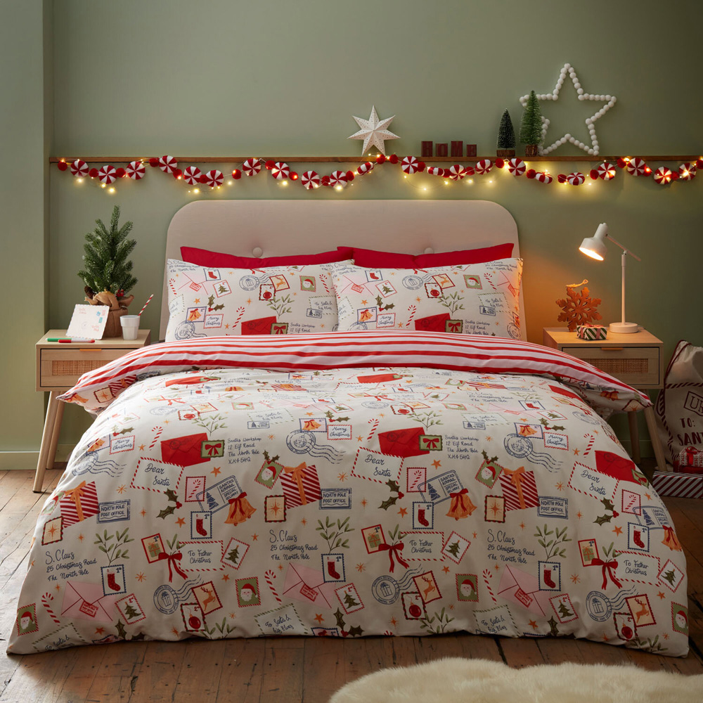 Letters To Santa Duvet Set Double Image 1