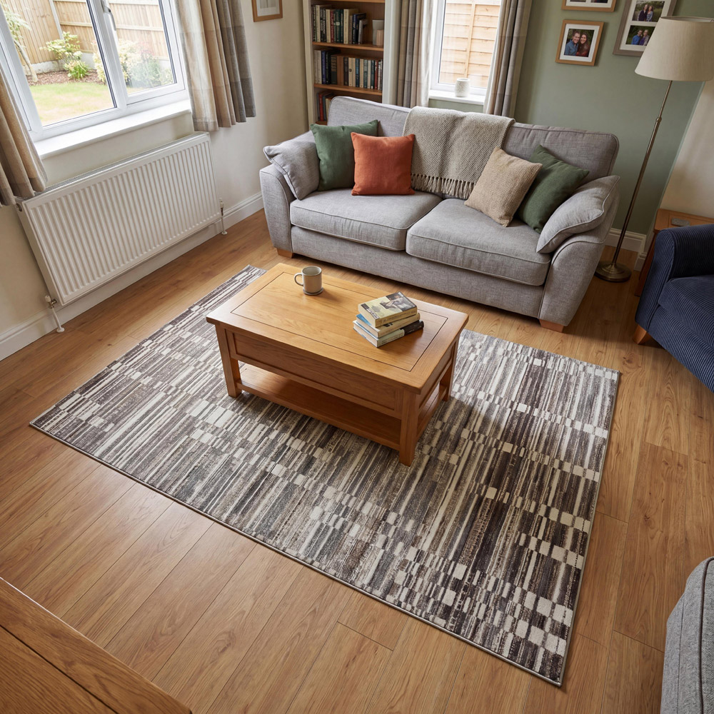 Arthouse Muse Abstract Grey Rug 160 x 230cm Image 5