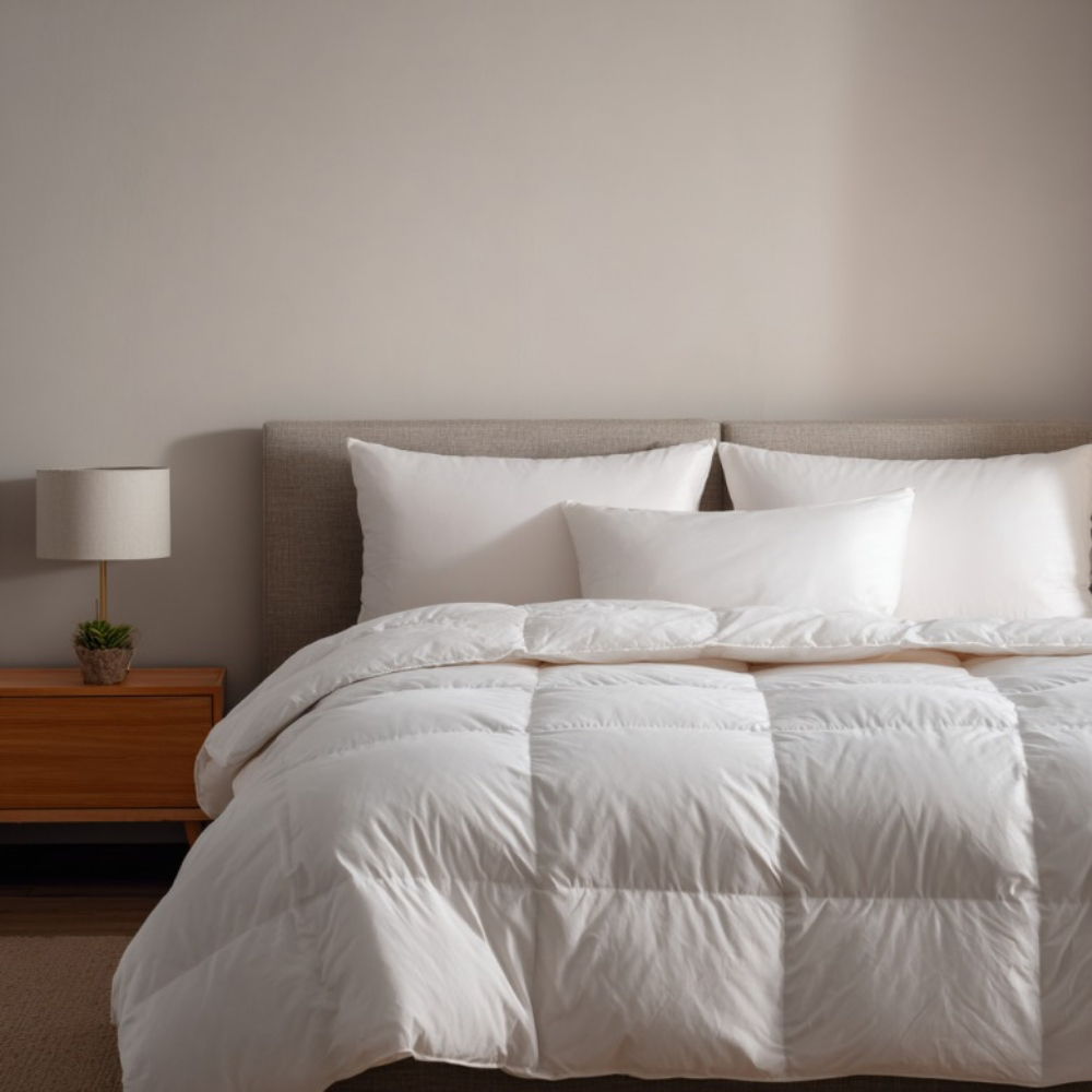 MHG Living Double White Duck Feather and Down Extra Warm Winter Duvet 16.5 Tog Image 2