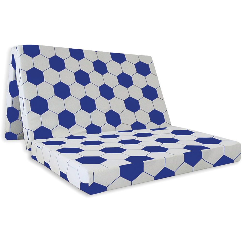 Visco Therapy Double Football Blue Folding Futon Z Bed Mattress Image 2