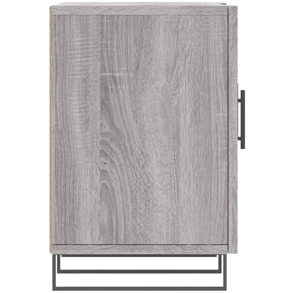vidaXL 2 Door 2 Shelf Grey Sonoma TV Cabinet Image 7