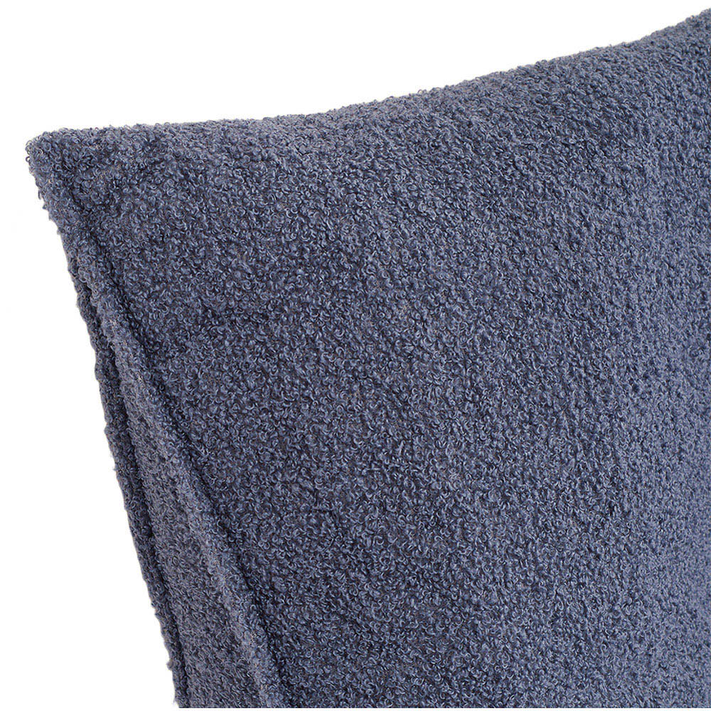 Living and Home Slate Blue Wedge Headboard Pillow with Side Pocket 100 x 50cm Image 4