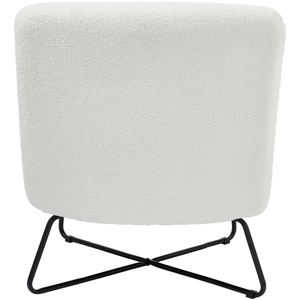 GFW Willow Cream Boucle Teddy Accent Chair Image 5