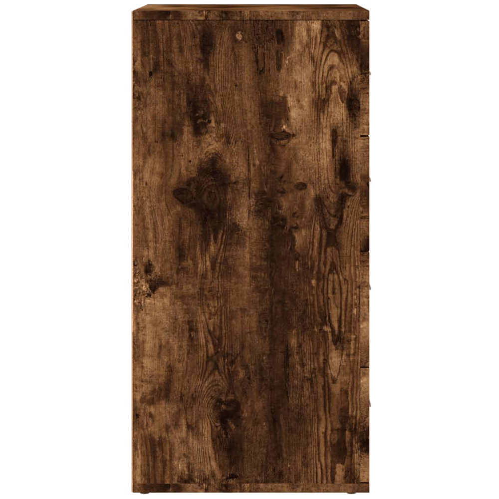 vidaXL 8 Drawer Smoked Oak Sideboard 2 Piece Image 5