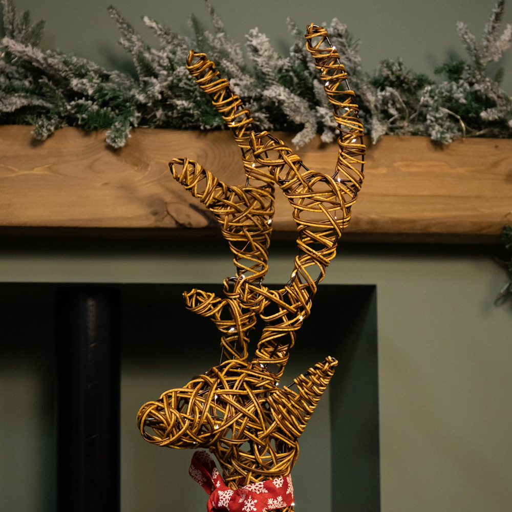 Samuel Alexander Brown Reindeer Warm White LED Christmas Decoration Image 3