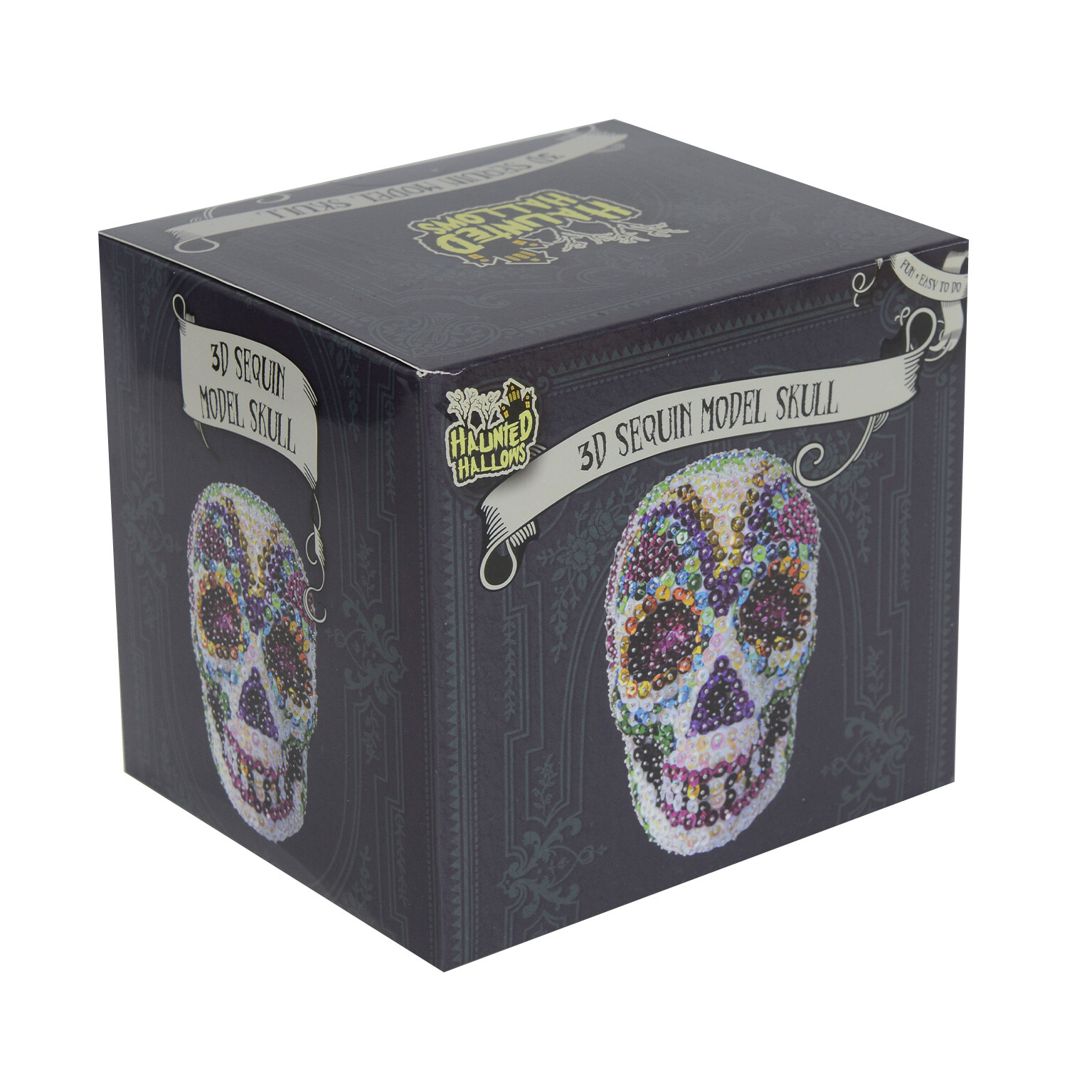 3D Sequin Model Skull Image 2