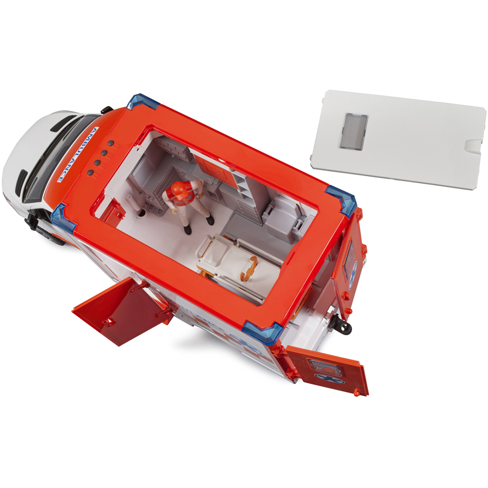 Bruder Kids MB Sprinter Ambulance with Driver and Light and Sound Module Playset Model Image 6