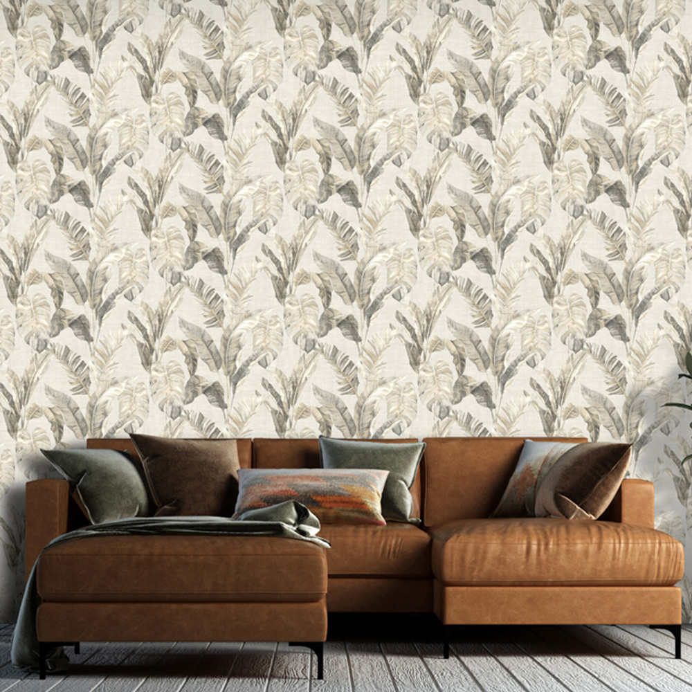 Arthouse Palm Springs Taupe Wallpaper Image 2