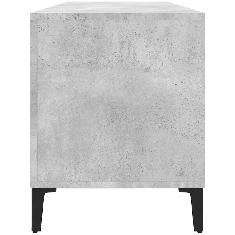 vidaXL 6 Shelf Concrete Grey Record Cabinet Image 5